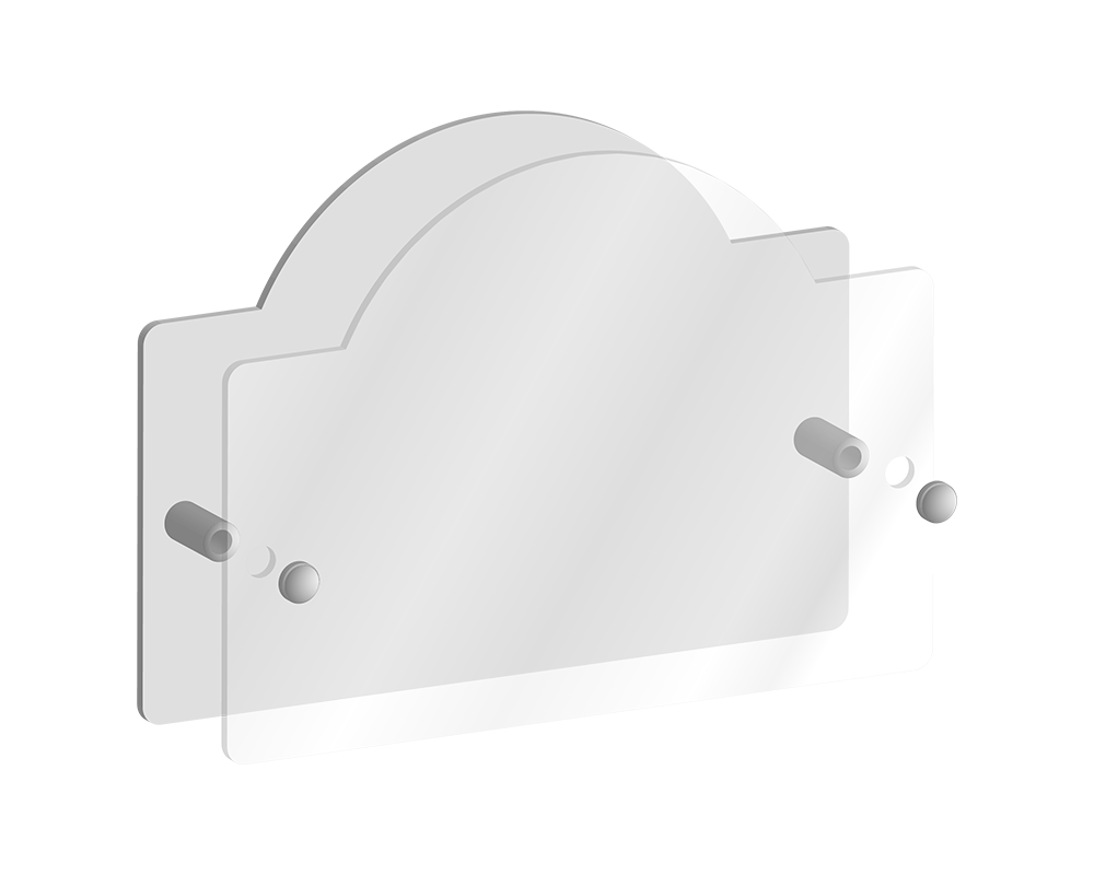 House Number Acrylic Sign Shape 25