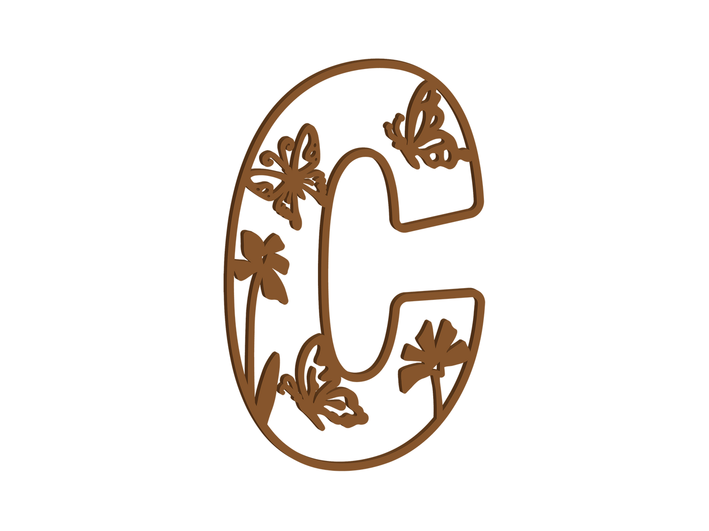 Wild Butterfly Themed Letters