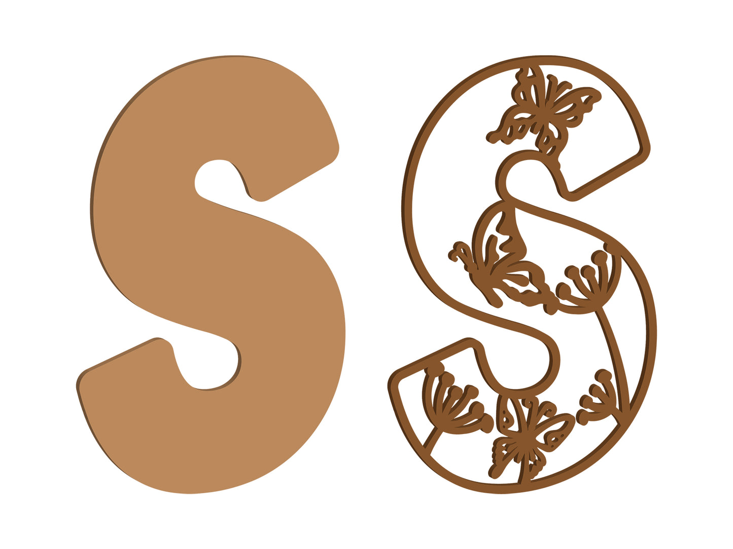 Wild Butterfly Themed Letters