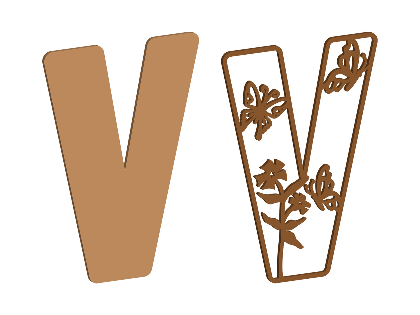 Wild Butterfly Themed Letters