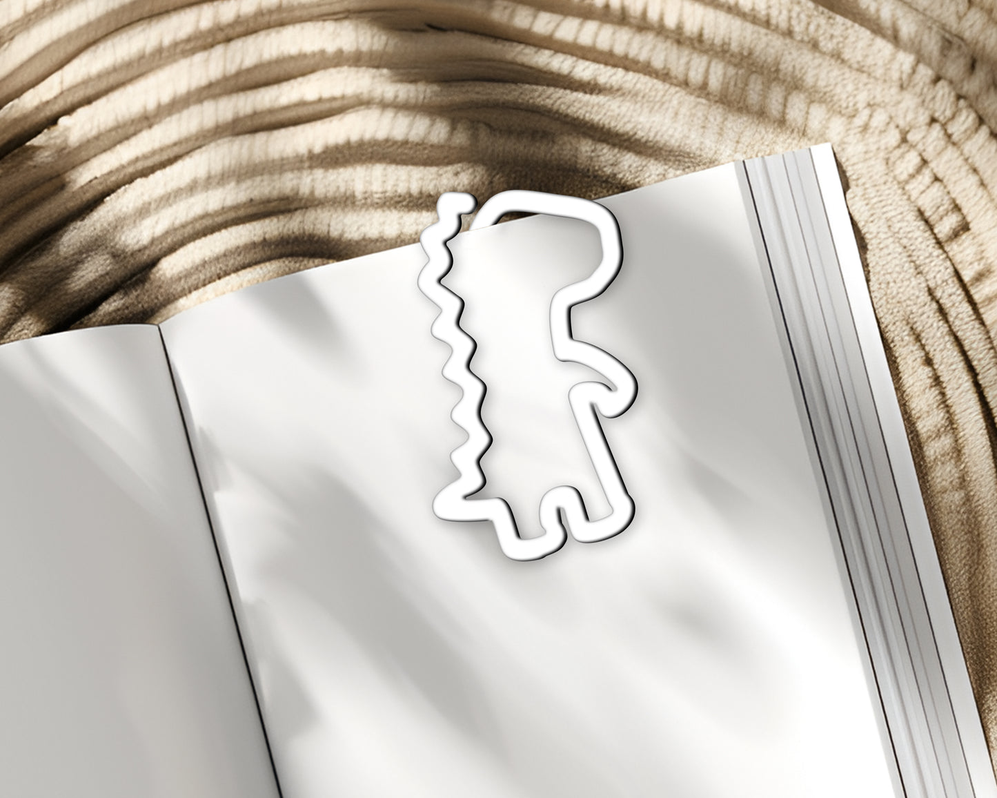 Dinosaur Shaped Bookmark