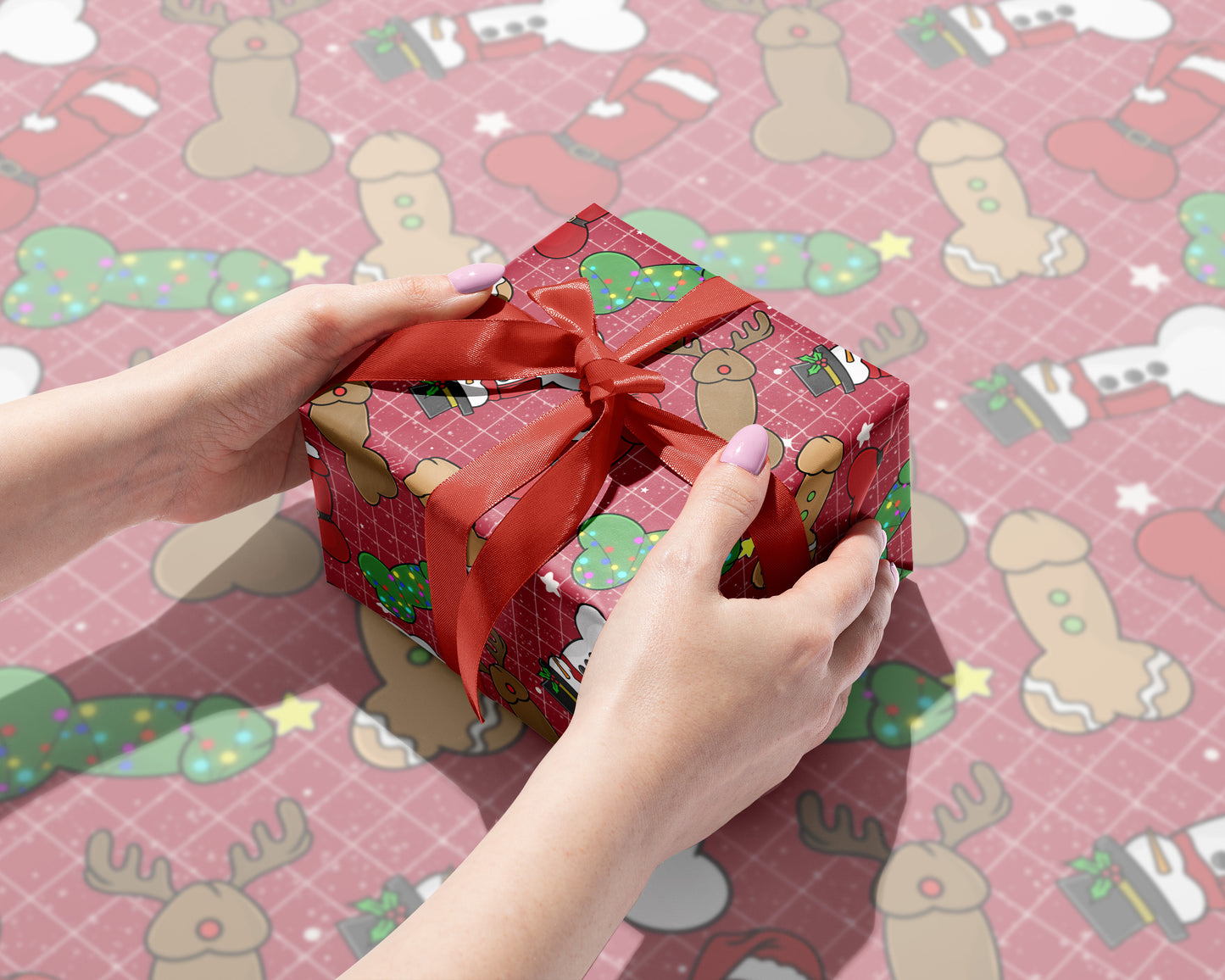 Naughty North Pole Gift Wrap