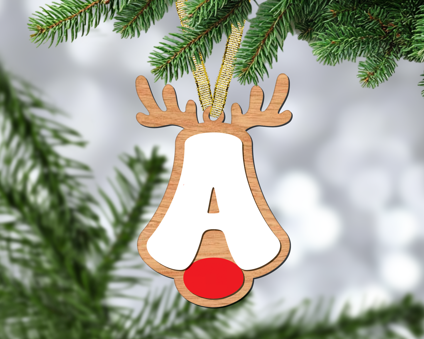 Reindeer Letter Hanging Ornaments