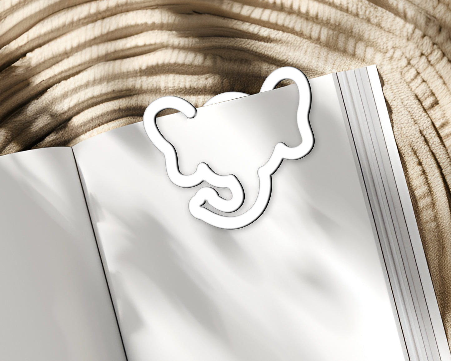 Elephant Shaped Bookmark