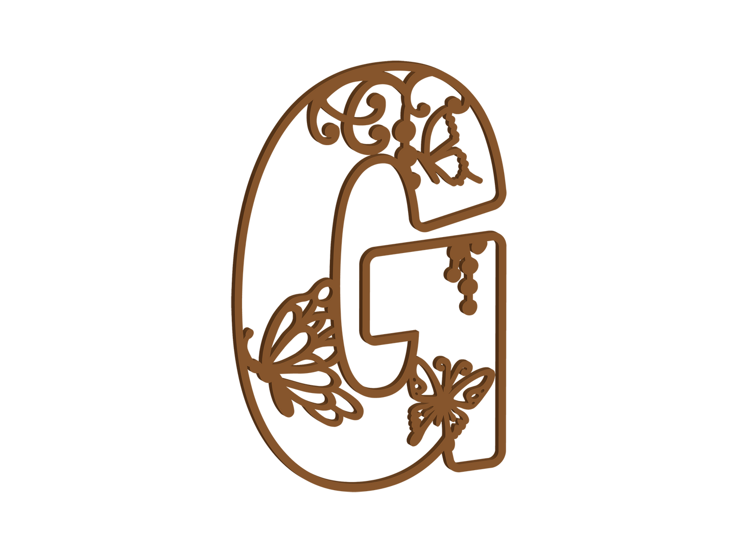 Wild Butterfly Themed Letters