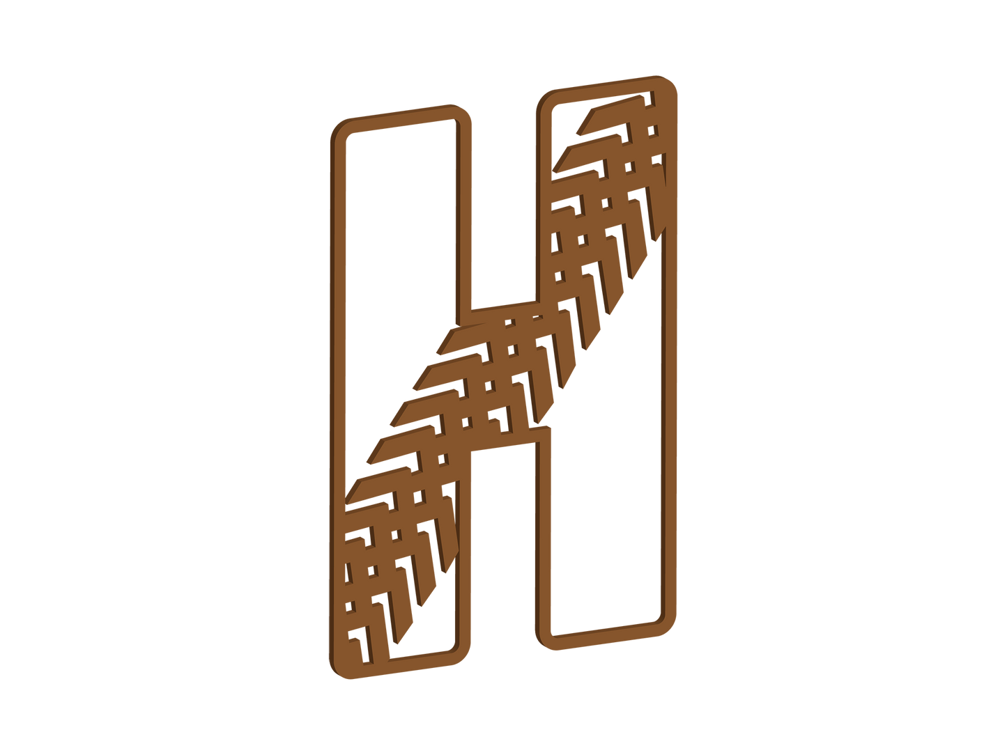 Tyre Tread Themed Letters