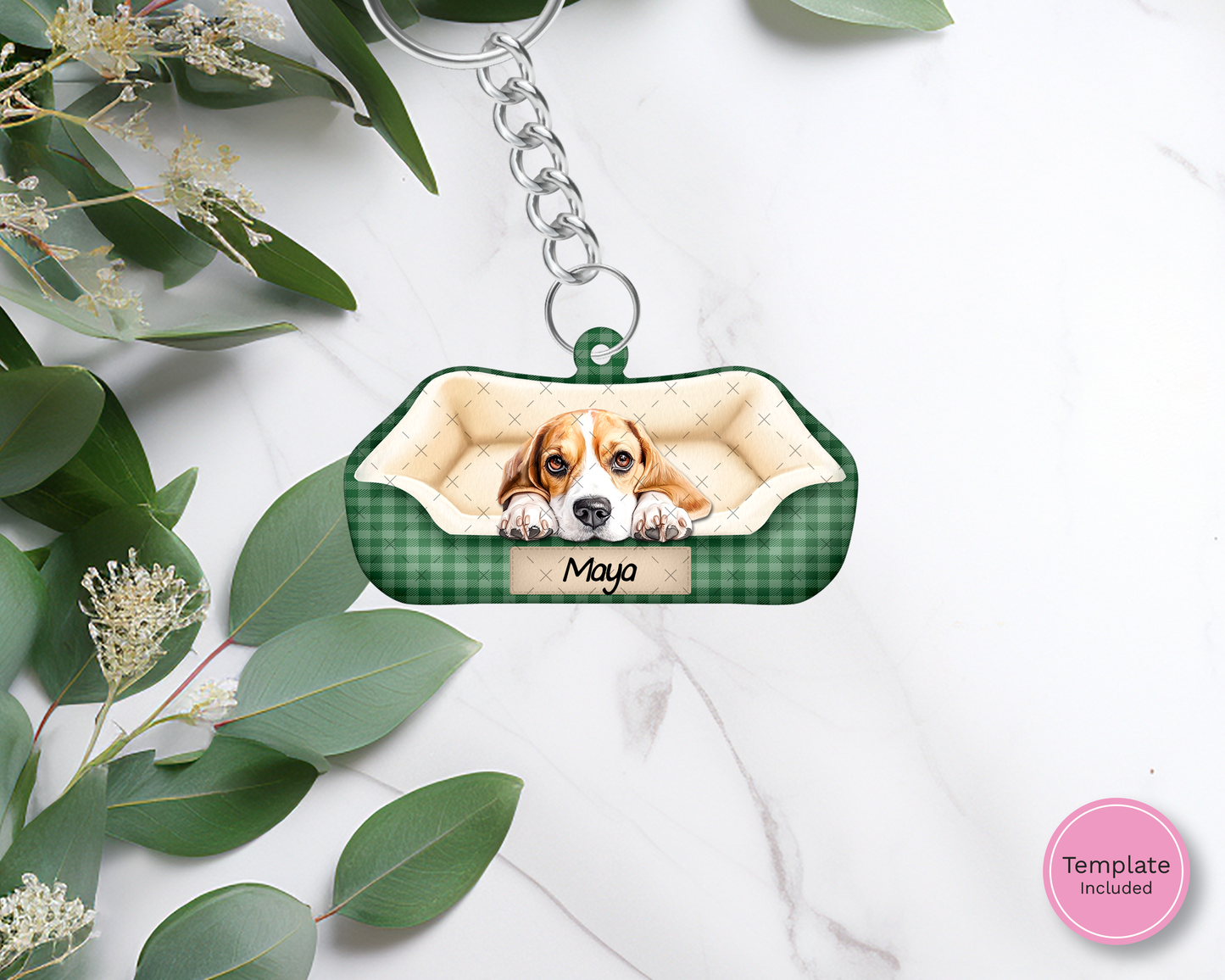 Dog Bed Keyring Blank (10pcs)