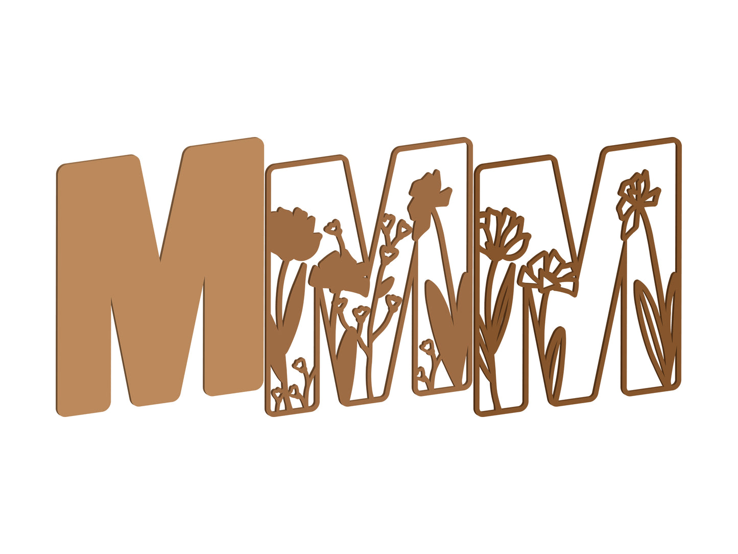 Wildflower Themed Letters