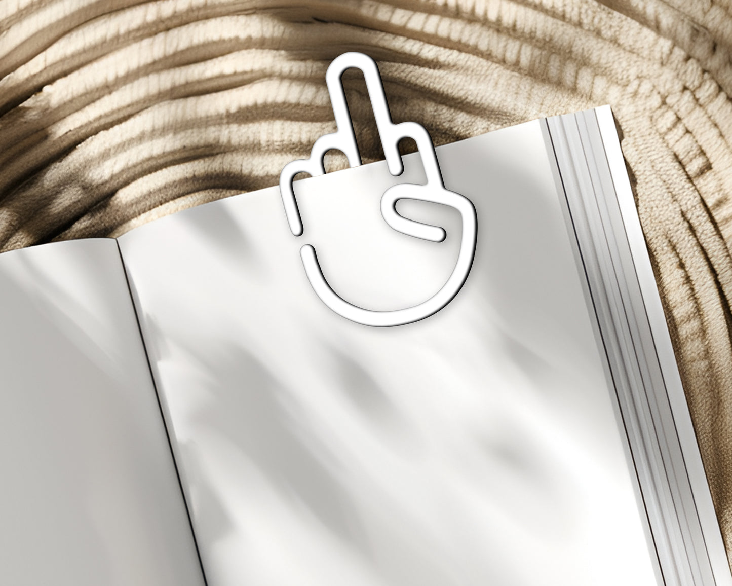 'The Finger' Shaped Bookmark