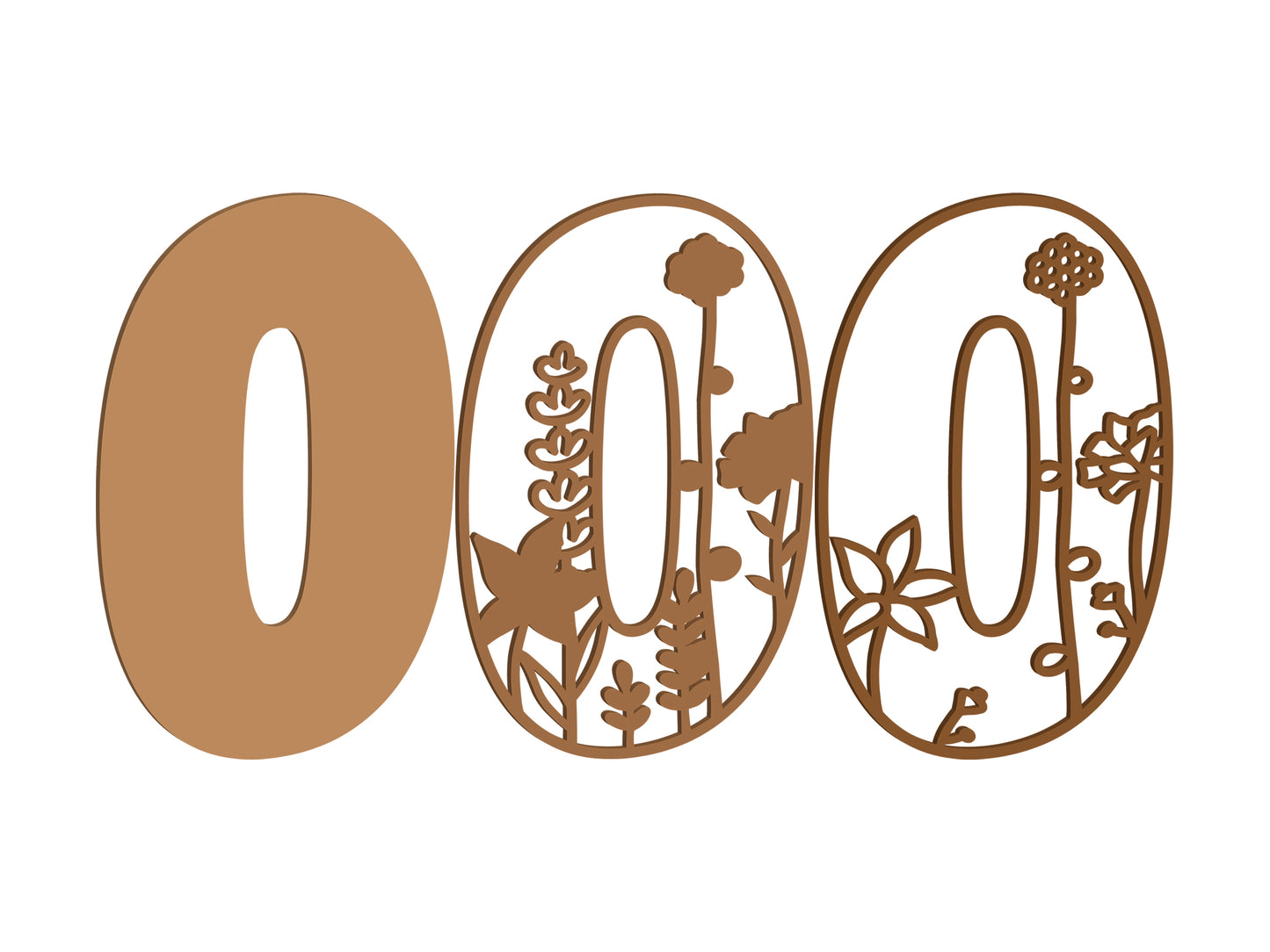 Wildflower Themed Letters