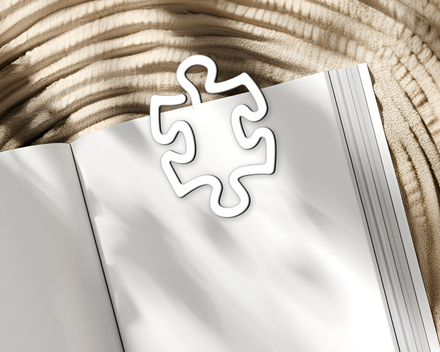 Puzzle Piece Shaped Bookmark