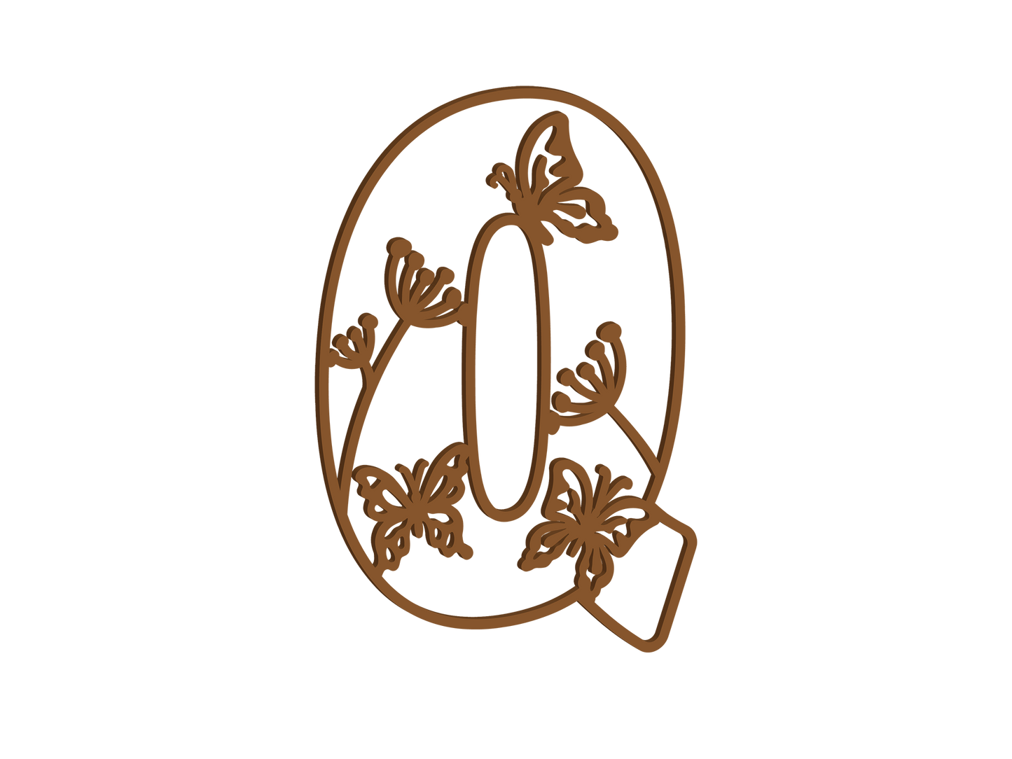 Wild Butterfly Themed Letters