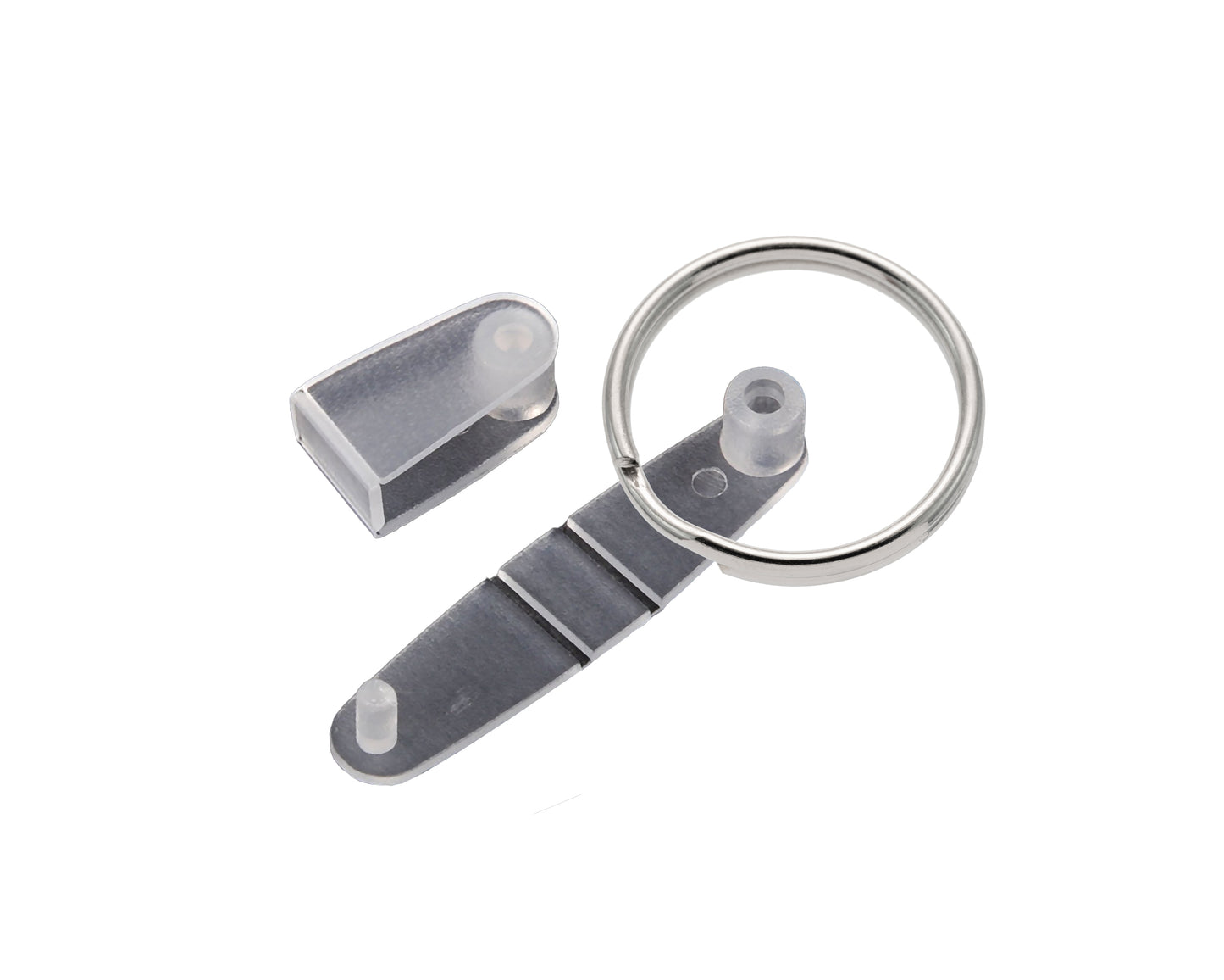 Plastic Keyring Connector and Split Ring (10pcs)