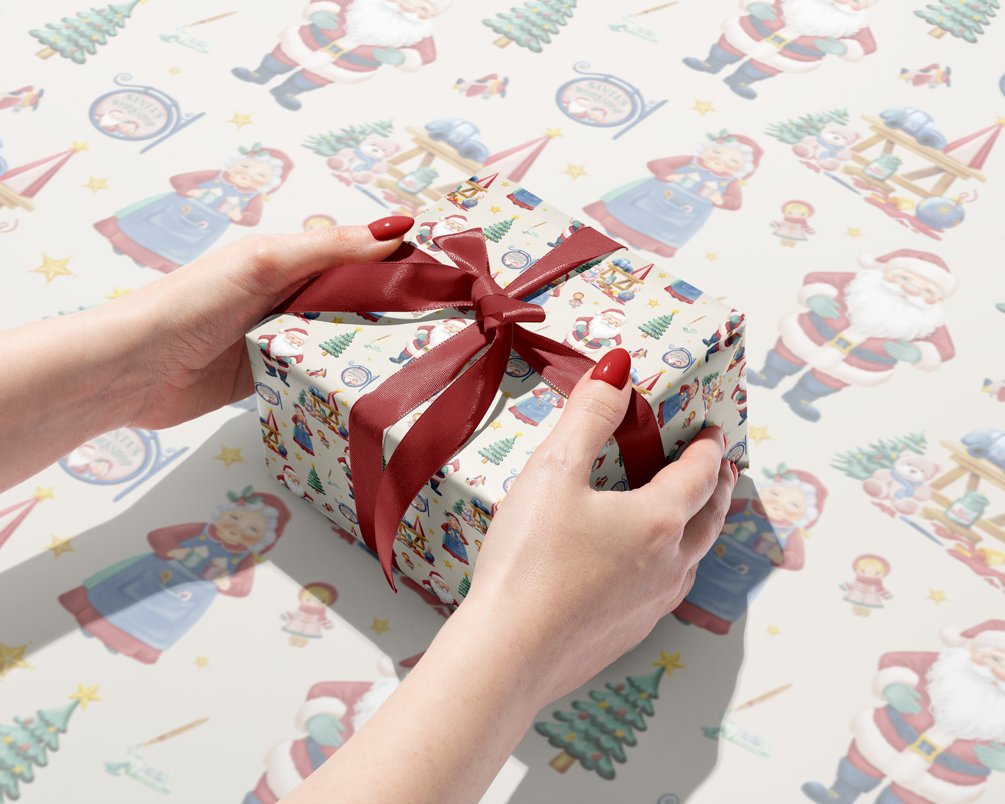Santas Workshop Gift Wrap