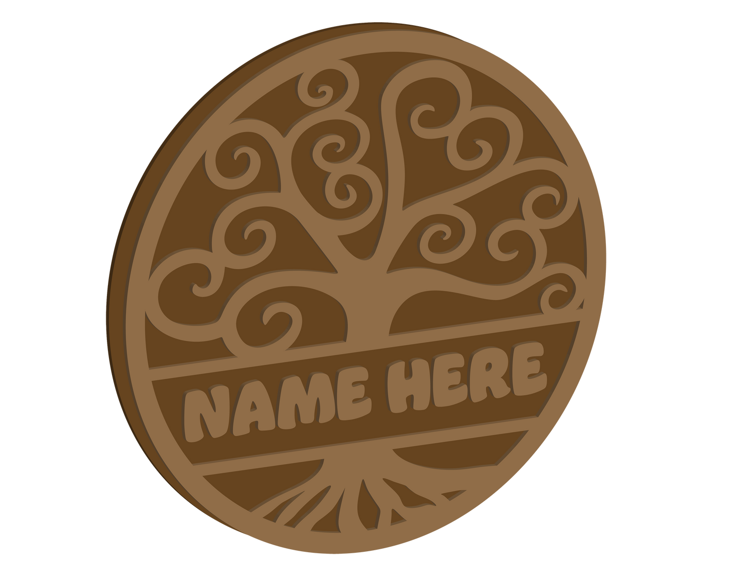 Family Tree Themed Name Plaque