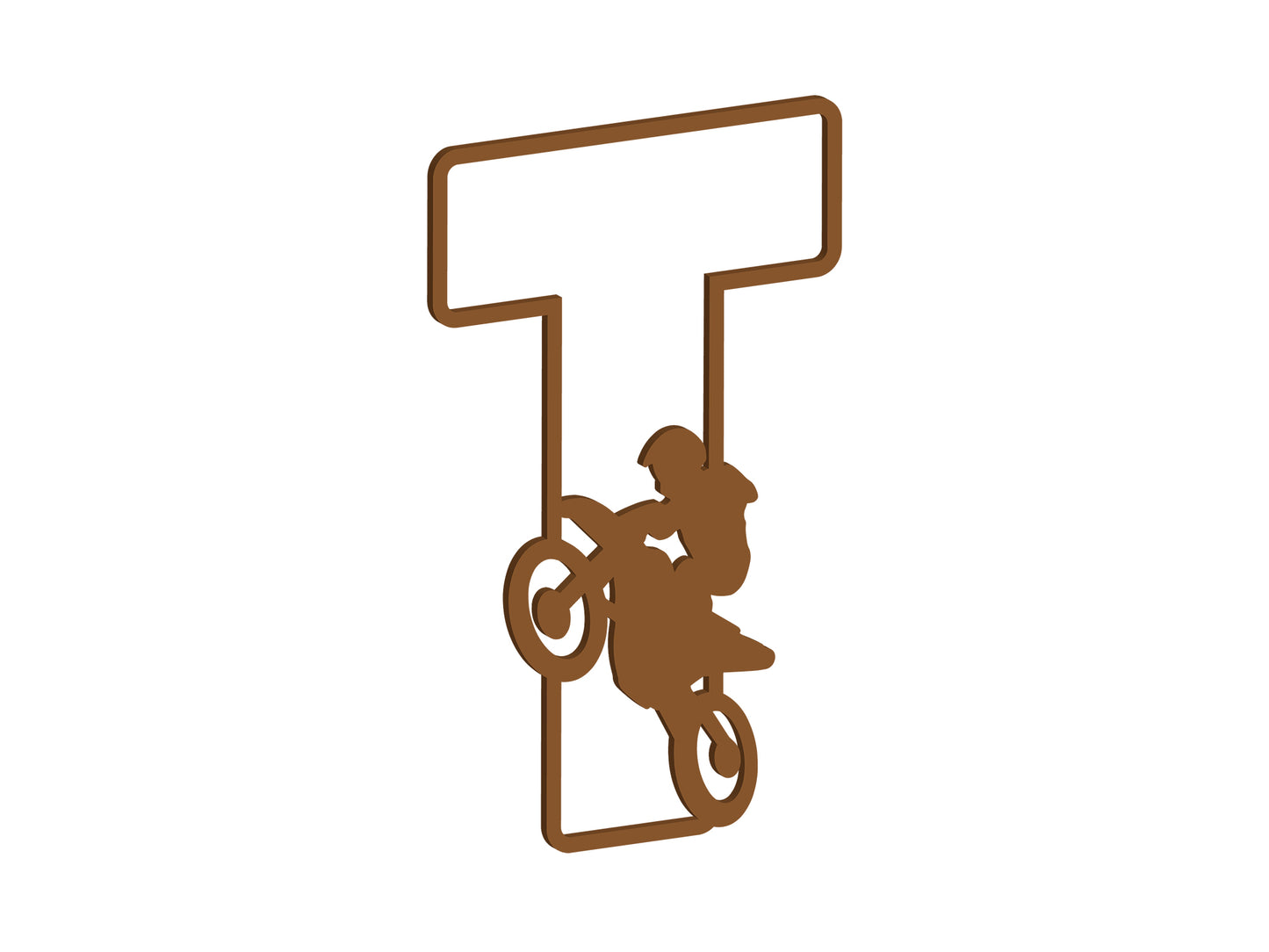 MDF Motocross Themed Letters