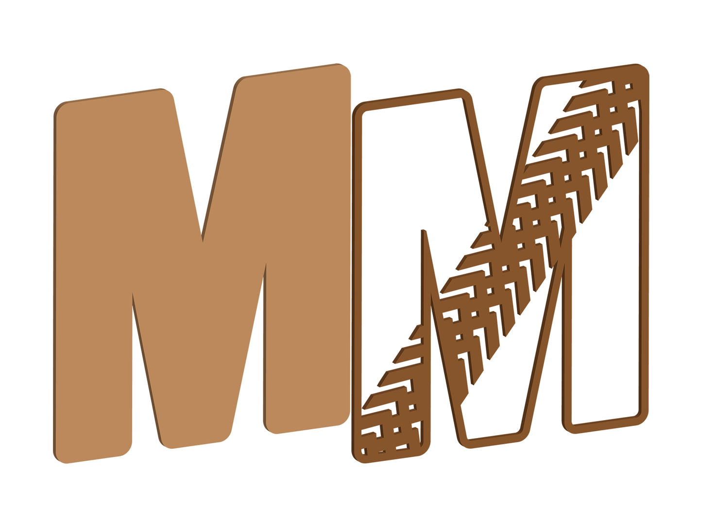 Tyre Tread Themed Letters