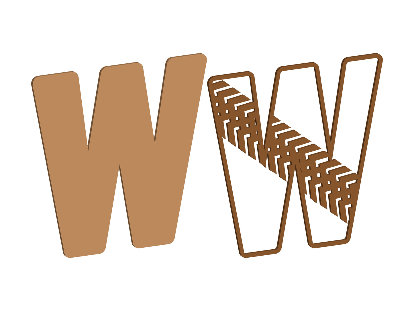 Tyre Tread Themed Letters