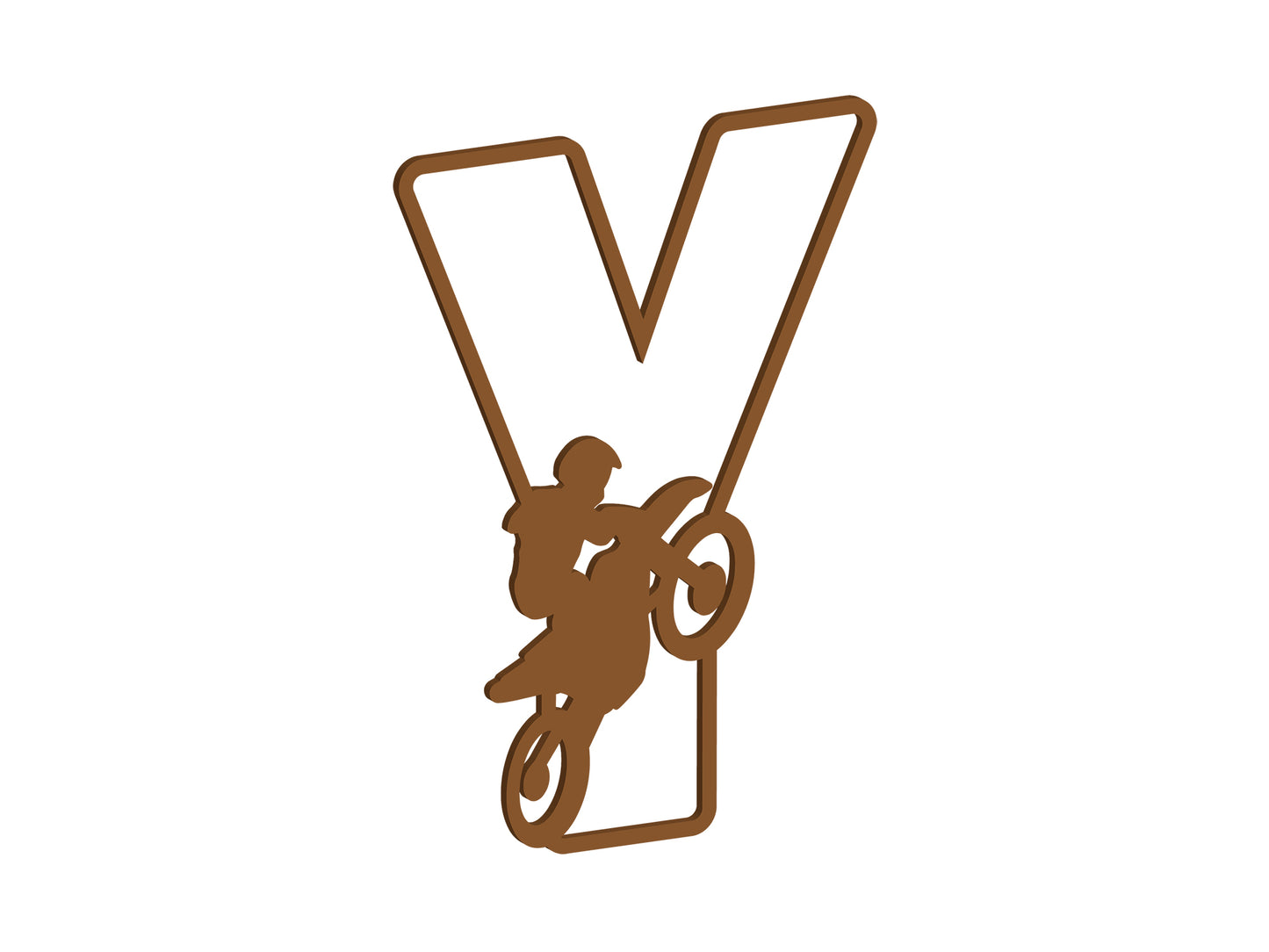 MDF Motocross Themed Letters