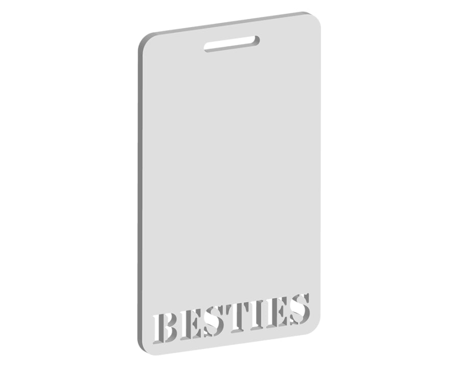 Besties Luggage Tag Design