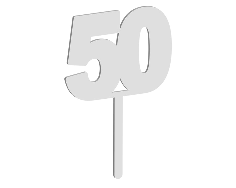 Number 50 Cake Topper