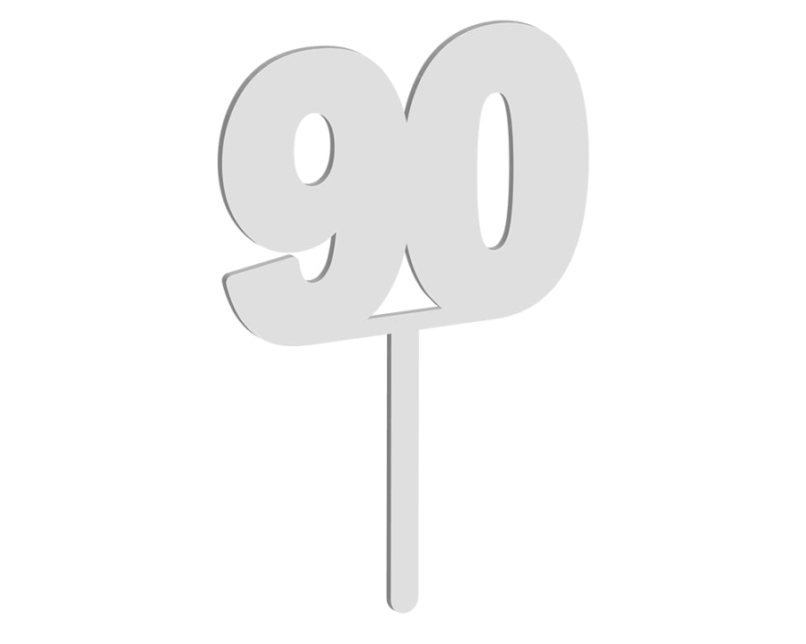 Number 90 Cake Topper