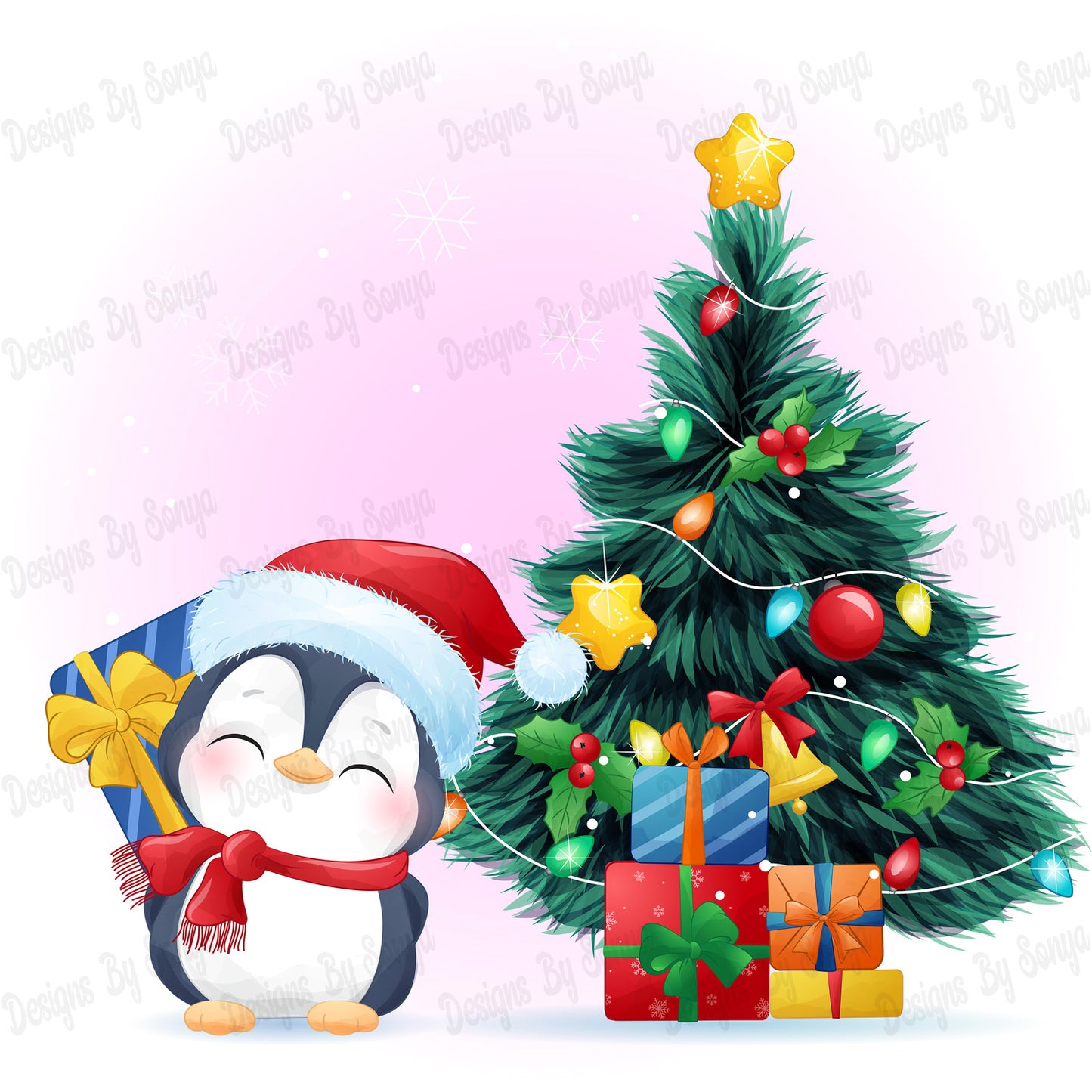 Baby's First Christmas Design 3 - Pink