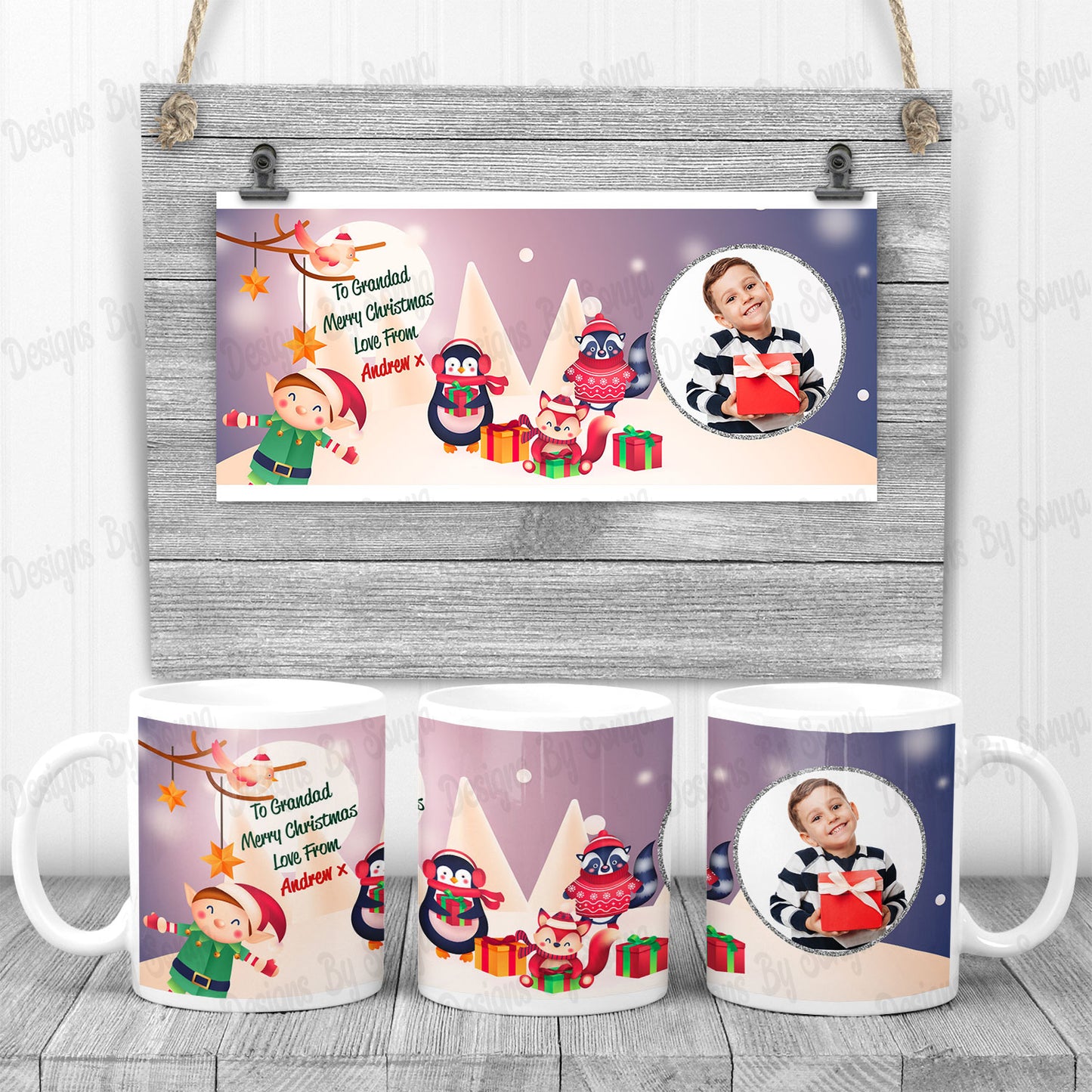 Animal Gifting Photo Mug Design