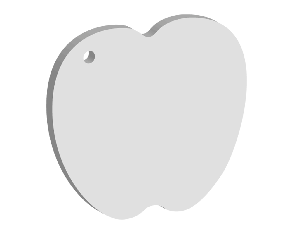 50mm Apple Keyring (10pcs)