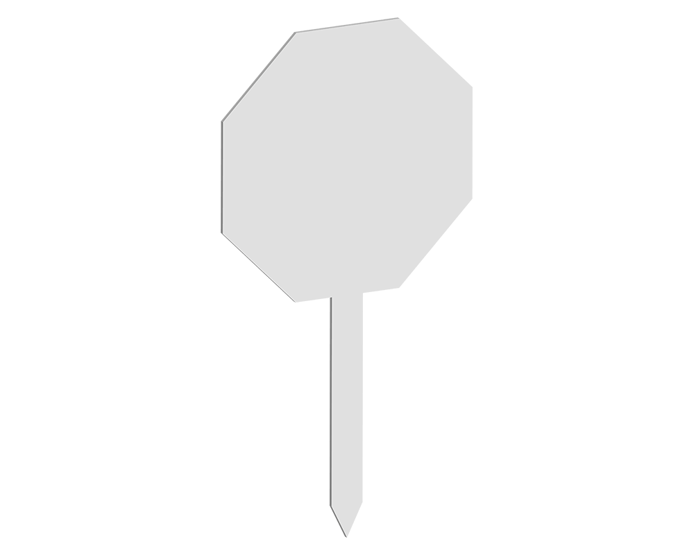 Santa Stop Here Octagon Sign