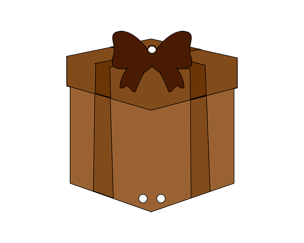 Gift Box Money Decoration