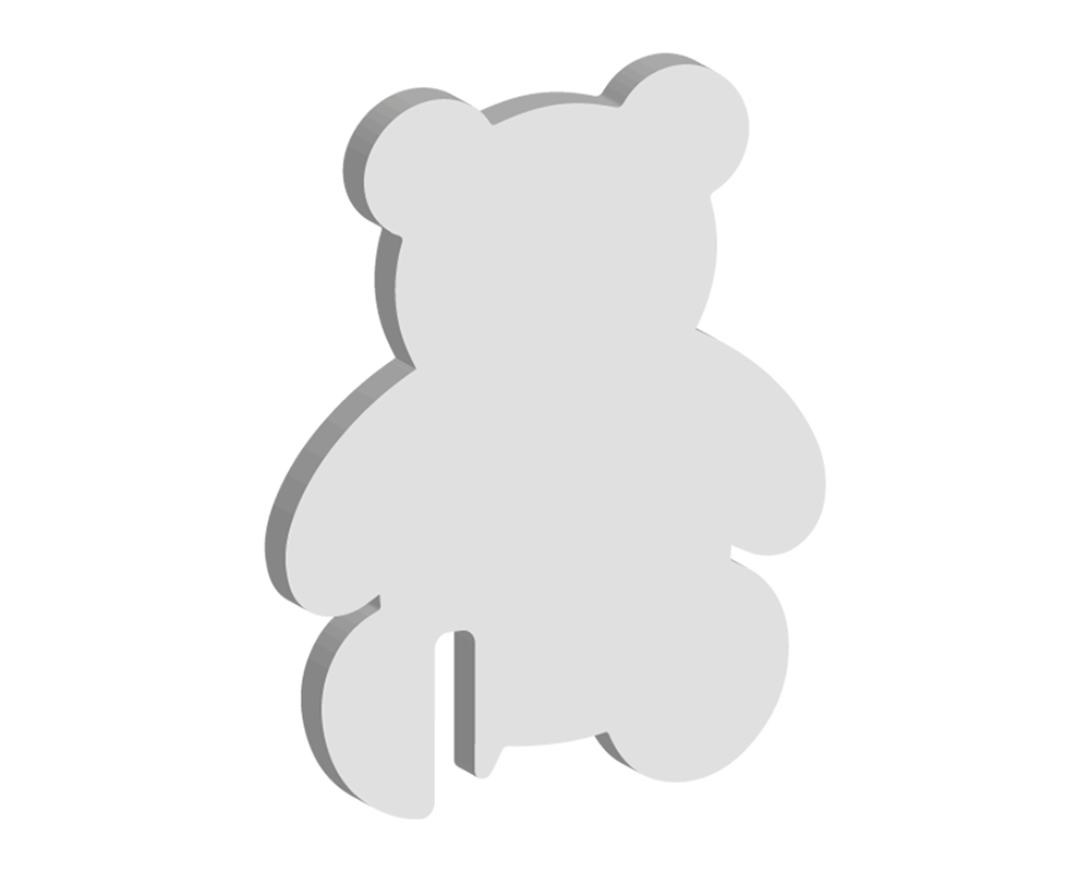 Teddy Bear Glass Topper (10pcs)