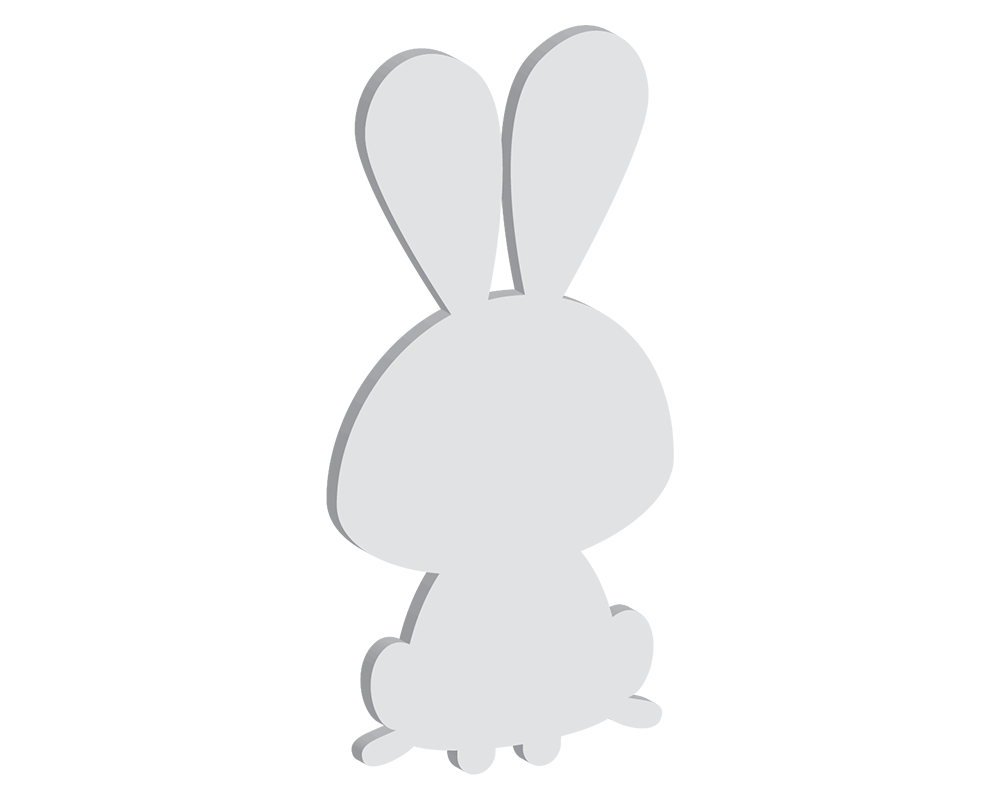 Cartoon Bunny Shape