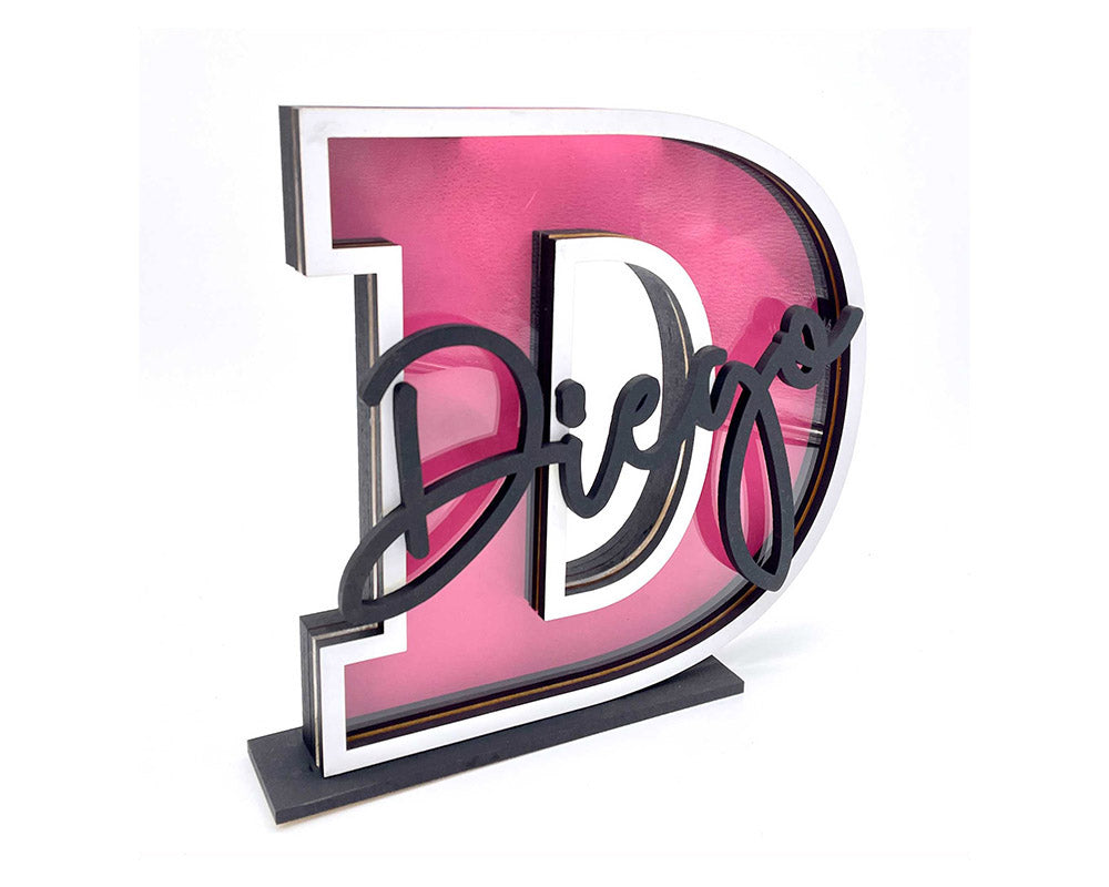 Initial Money Box MDF Blank