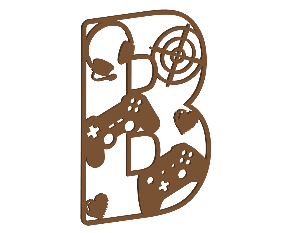 MDF Gamer Themed Letters