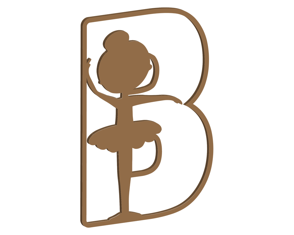 MDF Ballerina Themed Letters