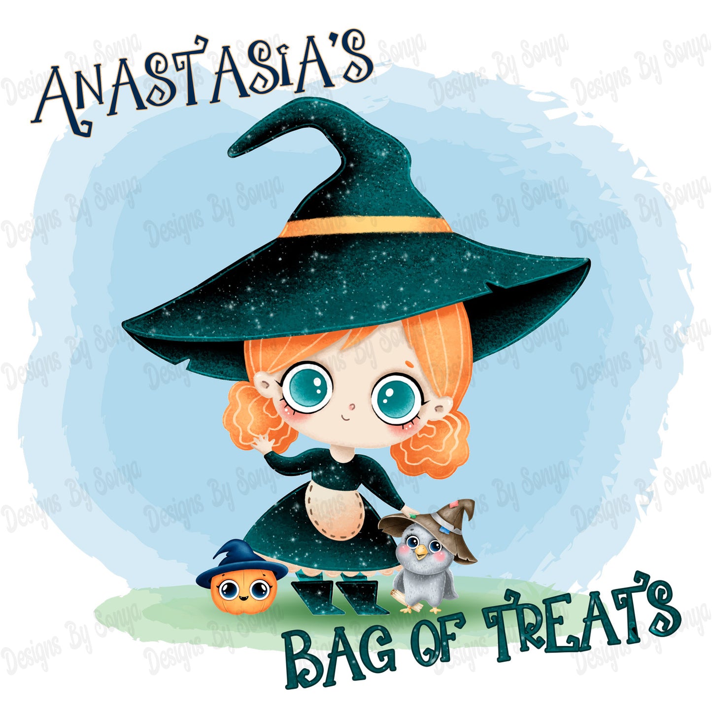 Green Witch Halloween Design