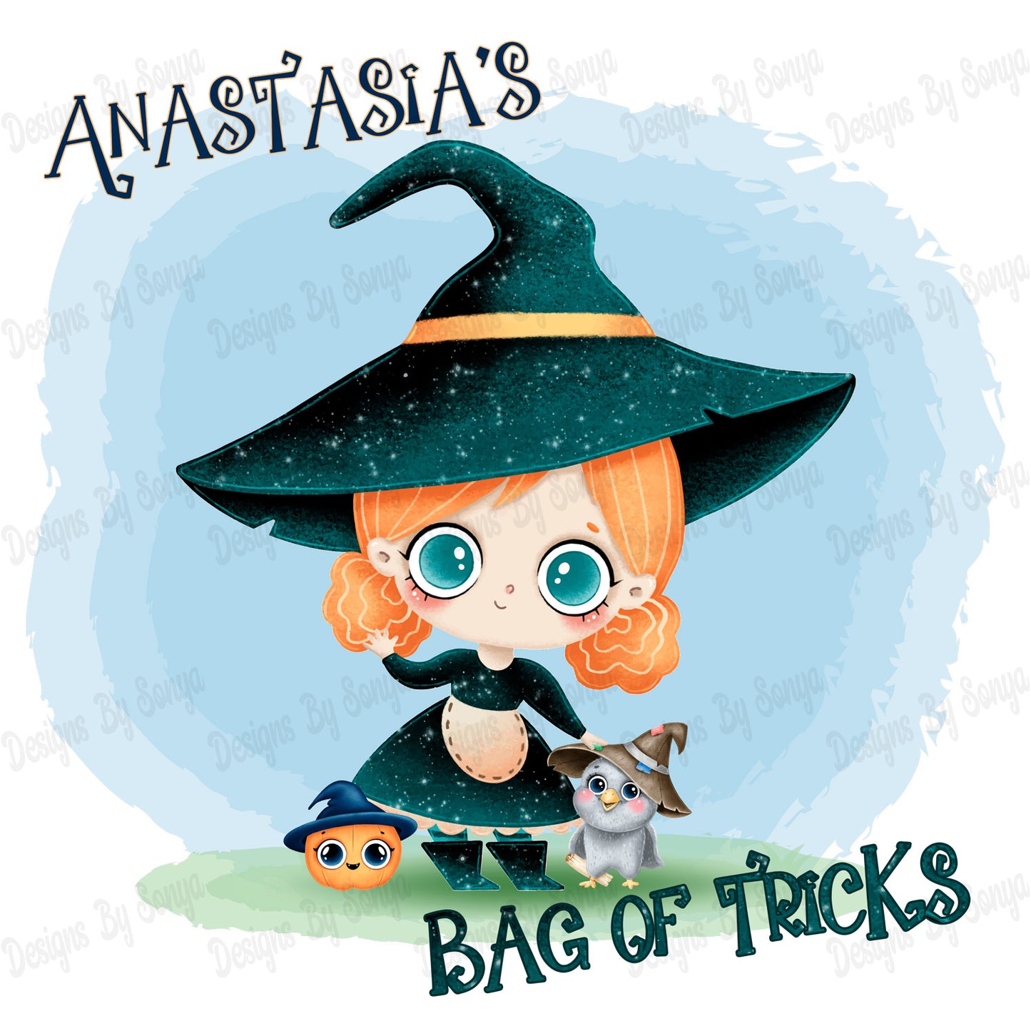 Green Witch Halloween Design