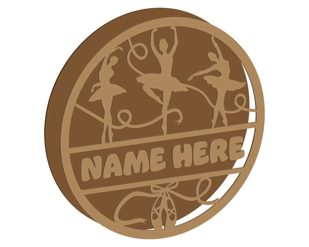 Ballerina Themed Name Plaque