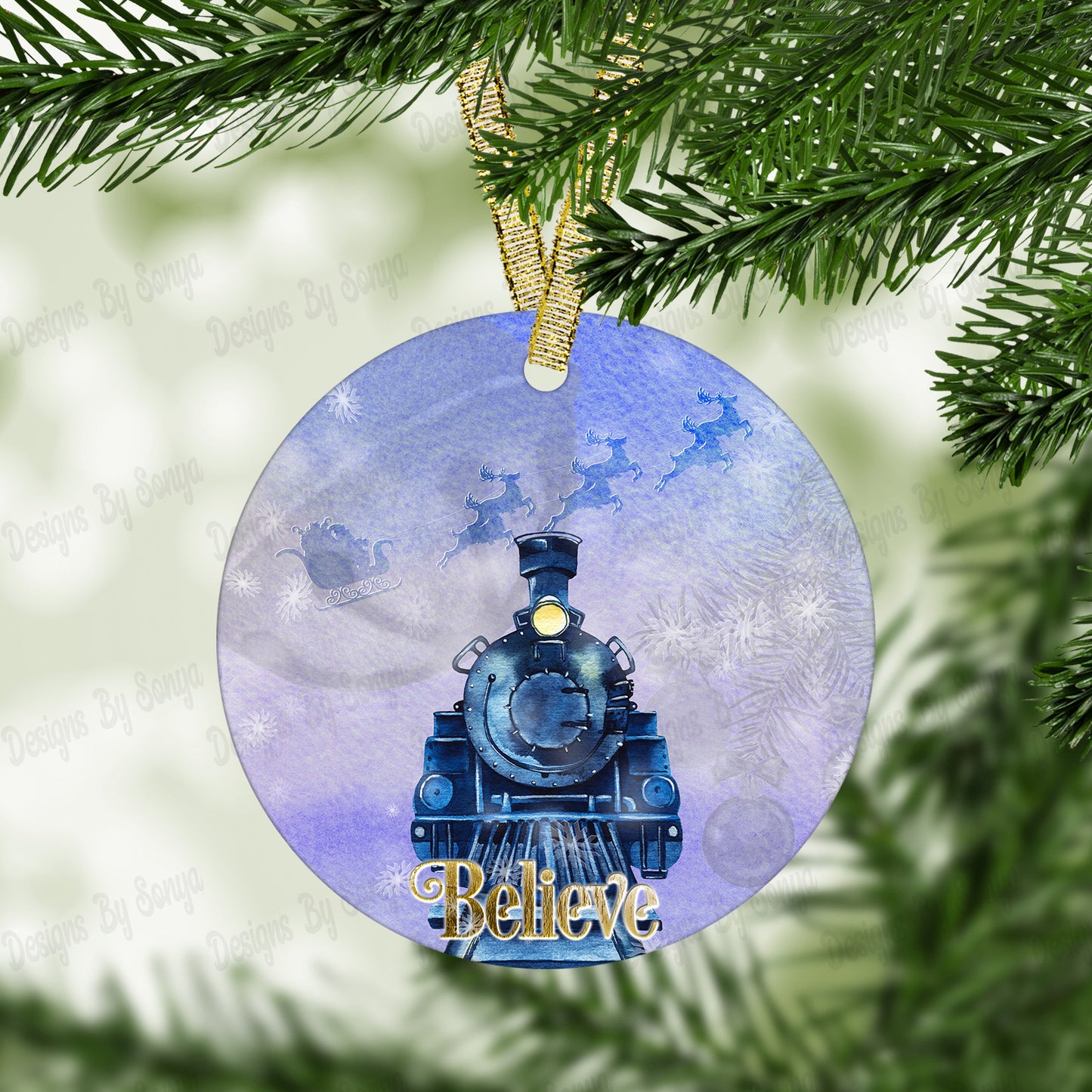 Believe Train Circular Design