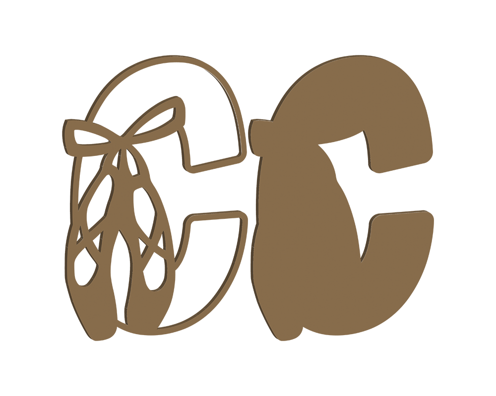 MDF Pointe Shoe Themed Letters
