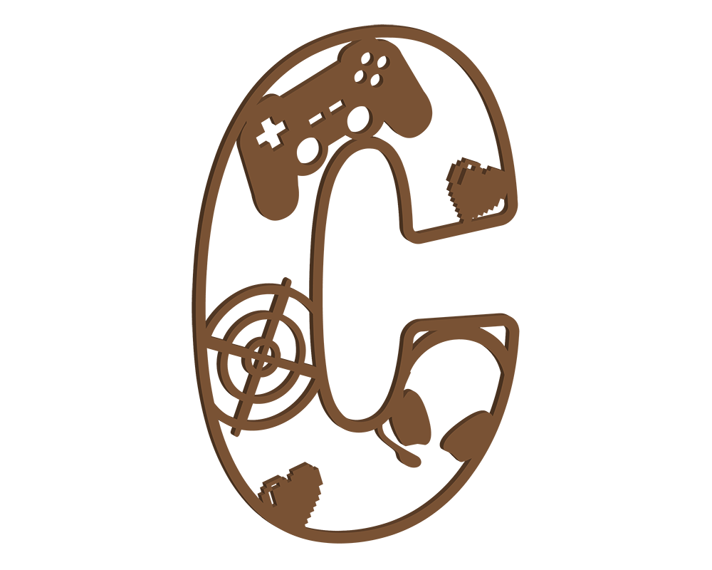 MDF Gamer Themed Letters