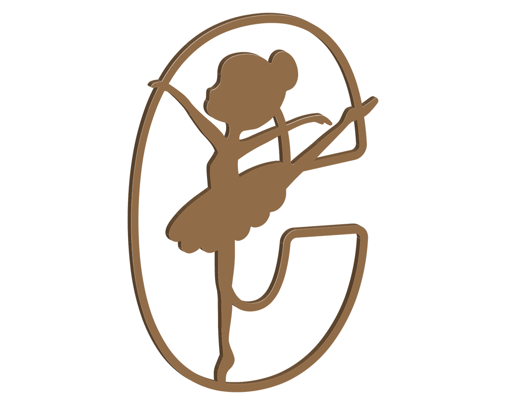 MDF Ballerina Themed Letters