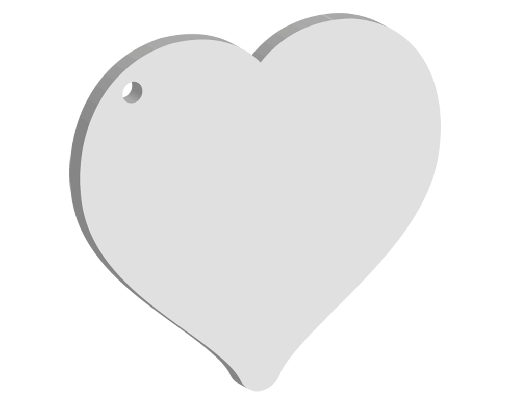50mm Playing Card Heart Keyring (10pcs)