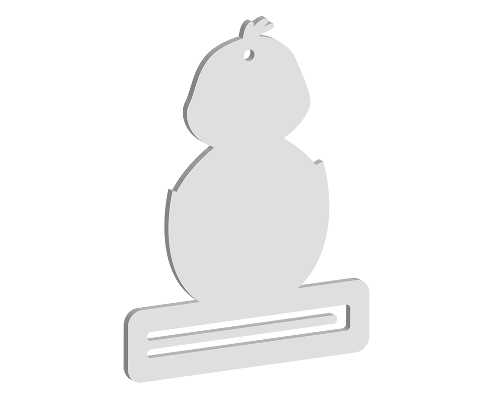 Chick and Egg Note Holding Tag