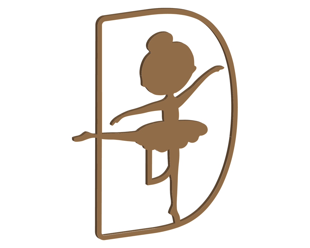 MDF Ballerina Themed Letters