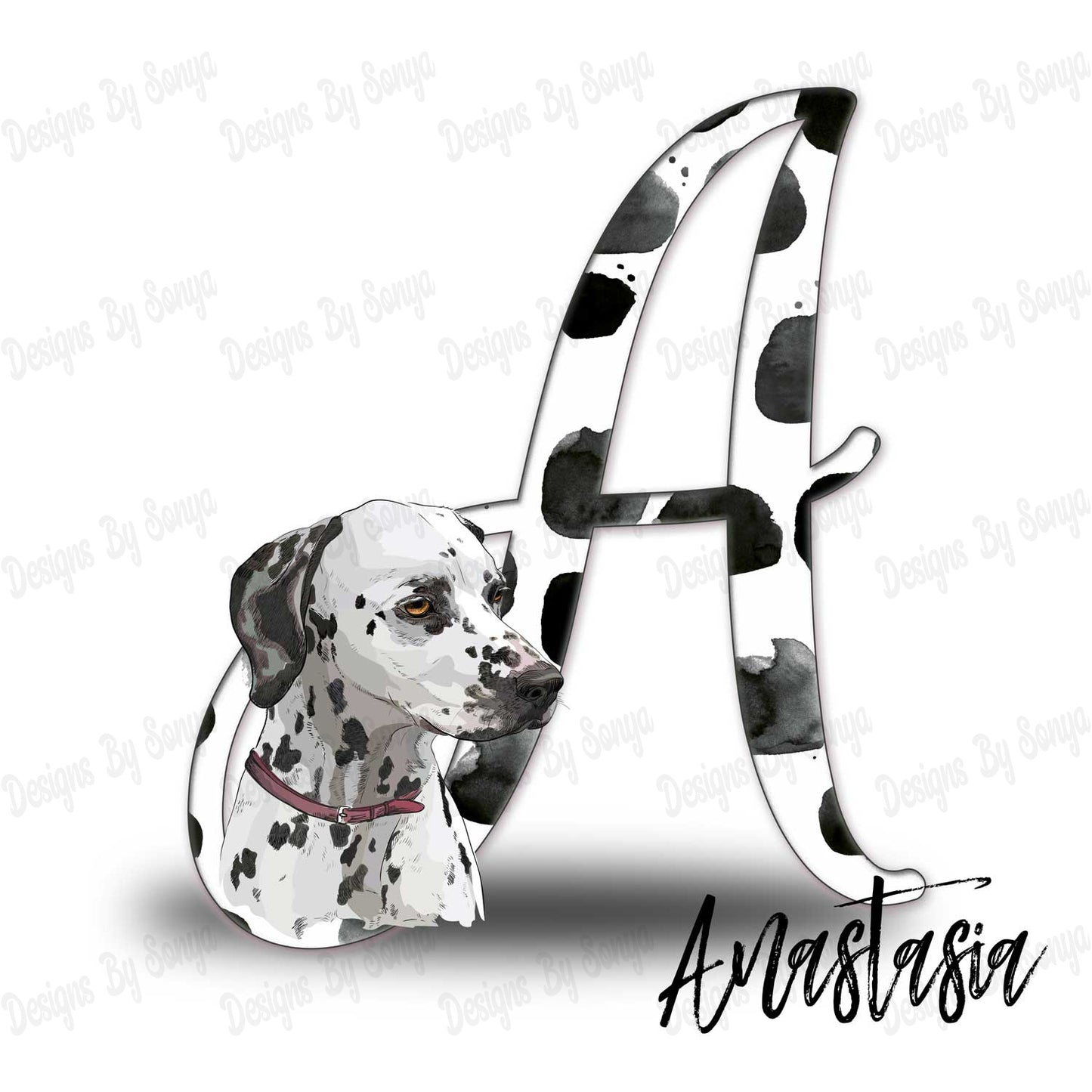 Dalmatian Alphabet Set