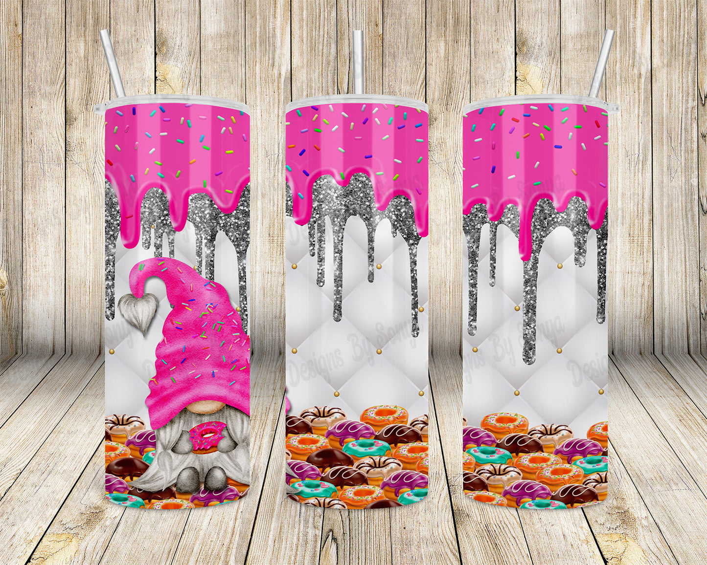 Donut Gnome Tumbler Design
