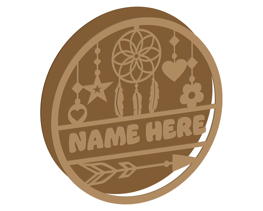 Dreamcatcher Themed Name Plaque