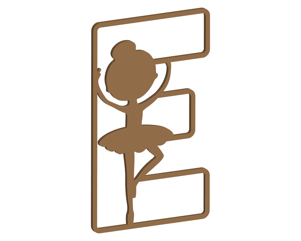 MDF Ballerina Themed Letters